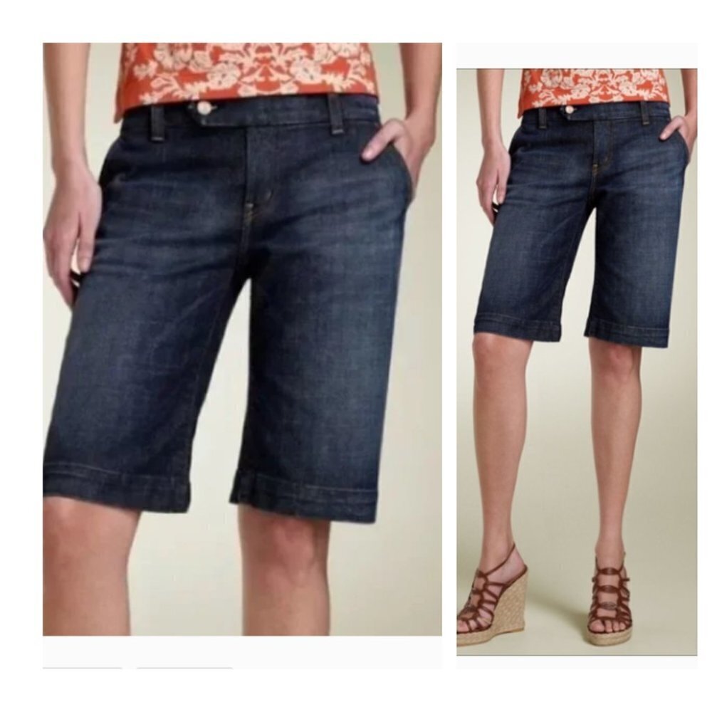 Citizens Of Humanity By Jerome Dahan Bermuda Shorts Stretch Designer USA Made 25